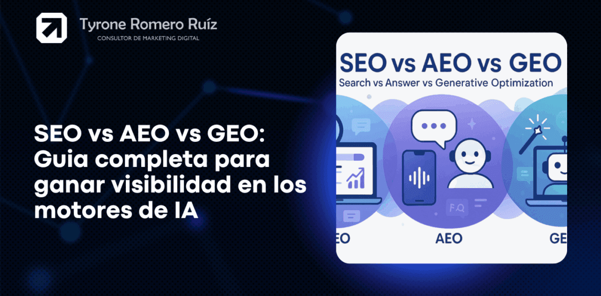SEO Vs AEO Vs GEO Guía Completa Para Ganar Visibilidad En IA 1 SEO vs AEO vs GEO: Guia completa